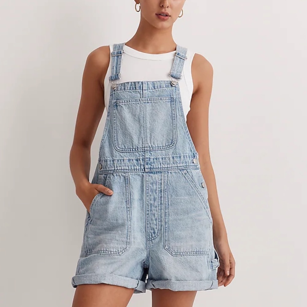 Madewell Denim Overall Shorts